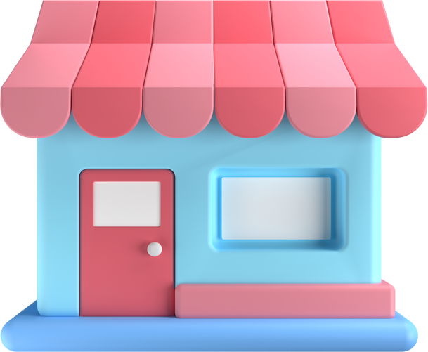 3D Store Illustration